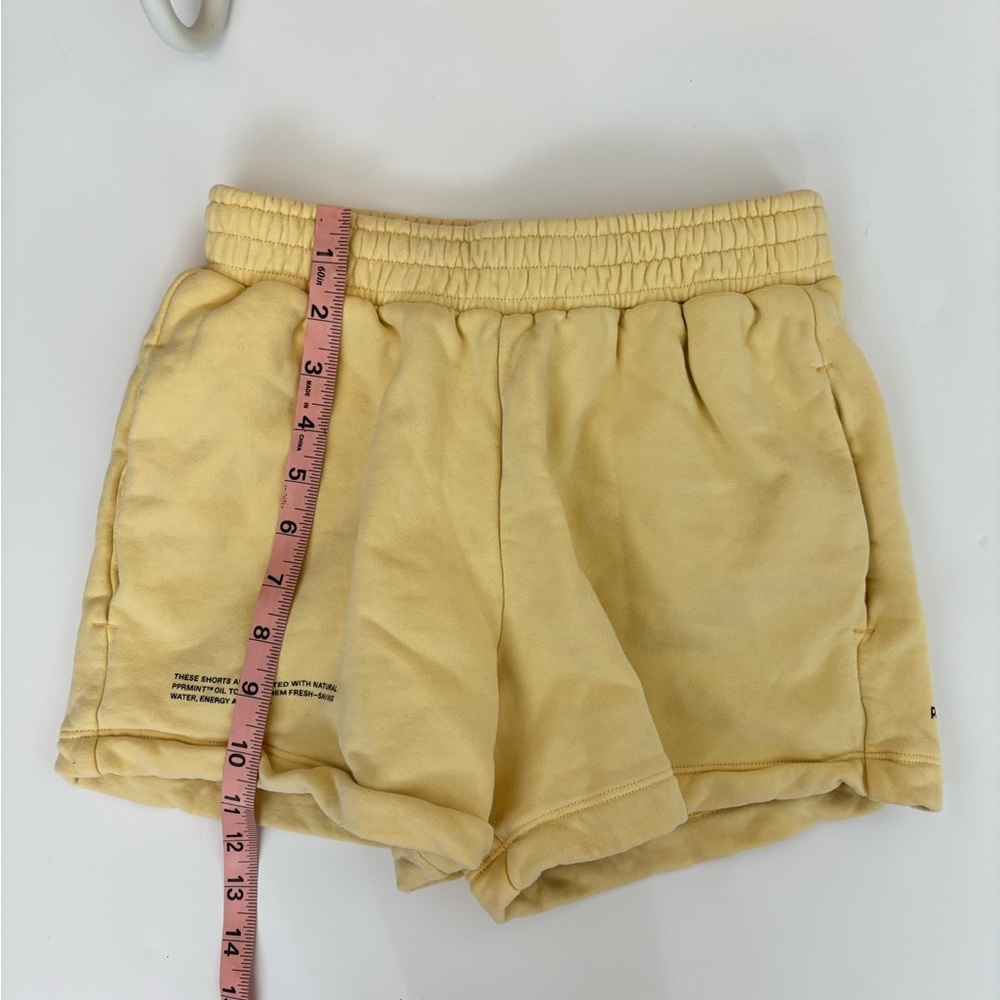 Pangaia 365 Midweight 100% Organic Cotton Shorts Yellow Size XXS - Picture 11 of 13